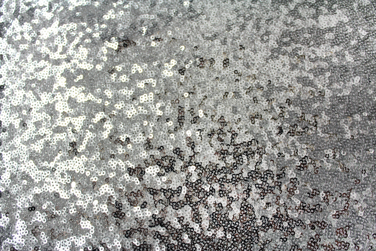 Silver Sequins Seaweed Fabric Fat Quarter