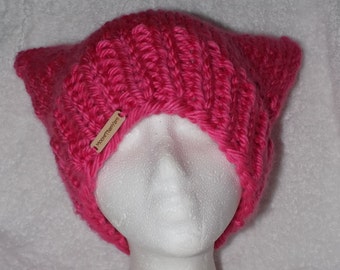 Pink Pussyhat knit, pussyhat, Women March, All colors available, Pink pussy hat project, Nasty woman