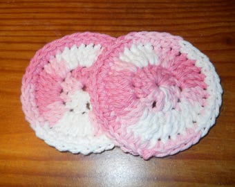 100% Cotton Crocheted Facial Scrubbies, facial scrubbies, crocheted scrubbies, crocheted facial cleansers, facial cleansers, cotton scrubby