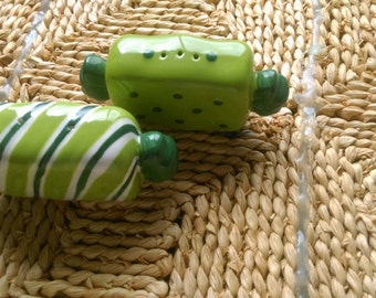 Wrapped Hard Candy Salt and Pepper Shakers Collectible