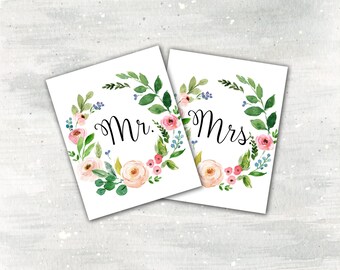 Mr and mrs printable | Etsy