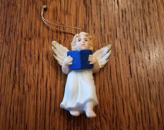 Porcelain Angel Christmas Ornament