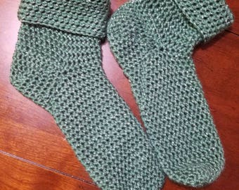 Crochet oversized cabin socks/slippers -made to order