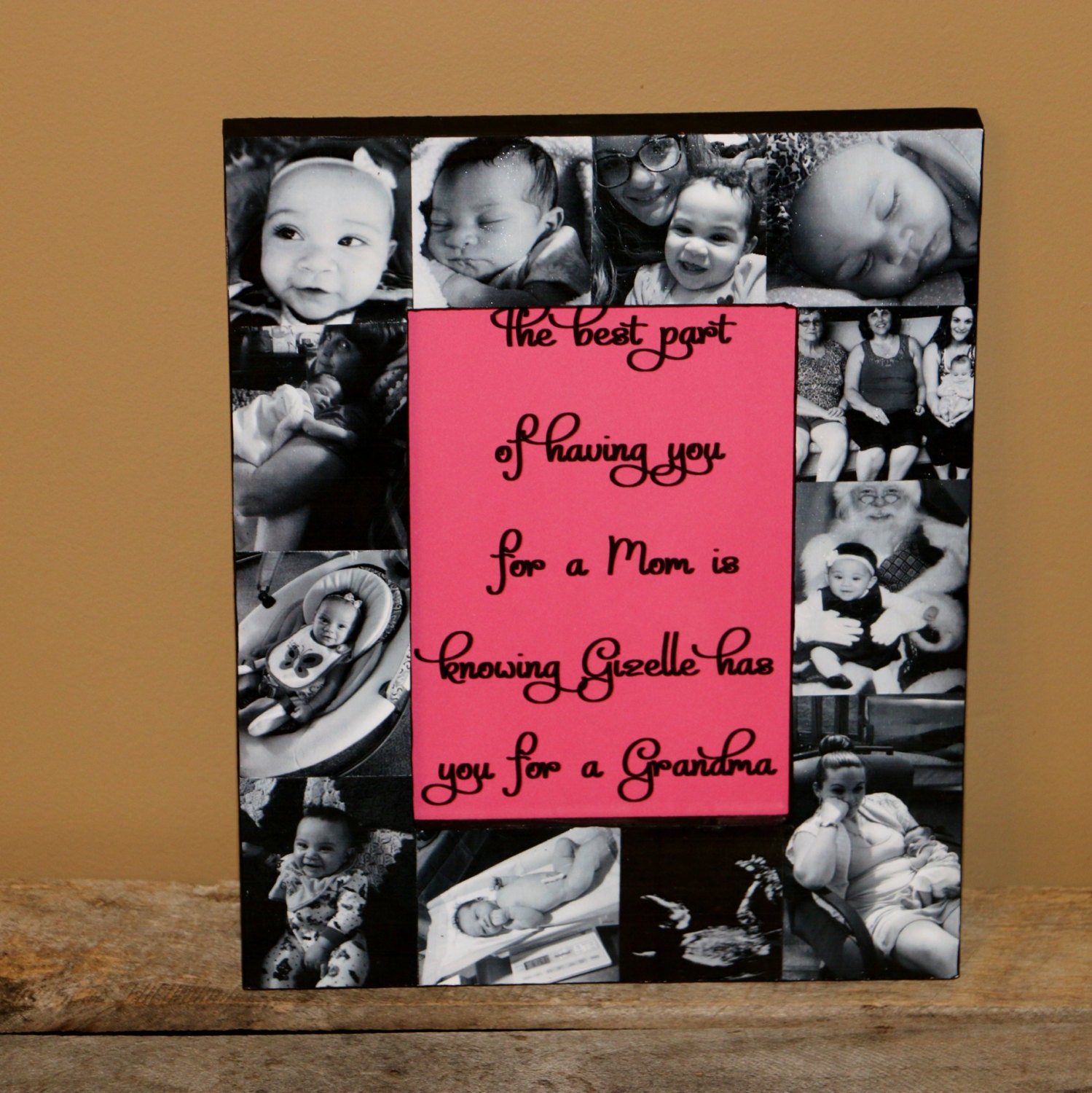 Baby S First Year Mother Day Picture Frame Personalized Baby S First Year Mother Day Picture Frame Personalized Unique Gift Custom Photo Collage Grandma 4x6 5x7 8x10