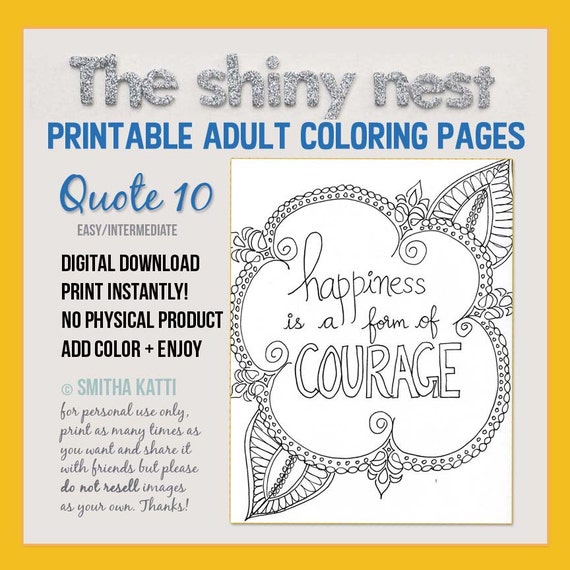Printable Coloring Page Adult Art Therapy