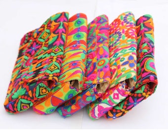 5 Pc Lot Indian Banjara Clutch Hand Embroidered Purse Multi Colorful Cotton Wallet Sequin Work Hand Bag Cross Body Zip Clouser Clutch