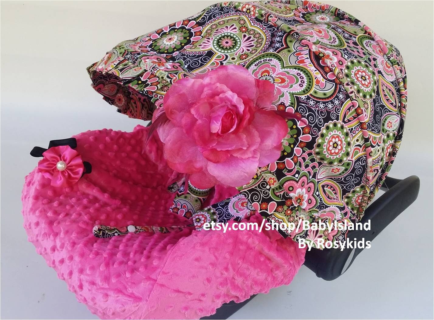 Baby Car Seat Cover Canopy, Infant Car Seat Cover Canopy, Floral ... Baby Car Seat Cover Canopy, Infant Car Seat Cover Canopy, Floral ...