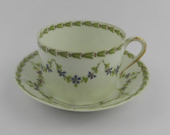 Cup with saucer Demitasse Theodor Haviland Limoges France 1894