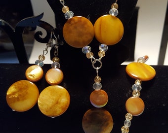 Tigers Eye Jewellery Set.