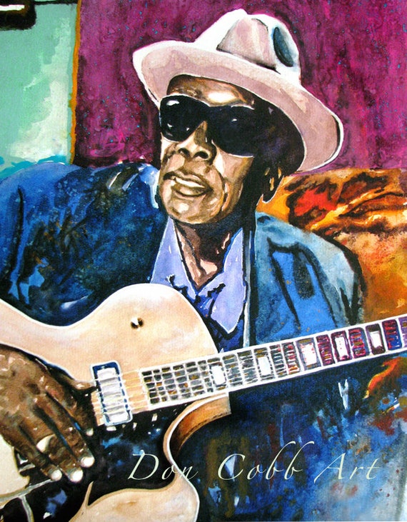 John Lee Hooker Blues Musician Art Prints Signed and Numbered