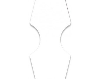 White Necklace Foldover Hanger 100 Pcs
