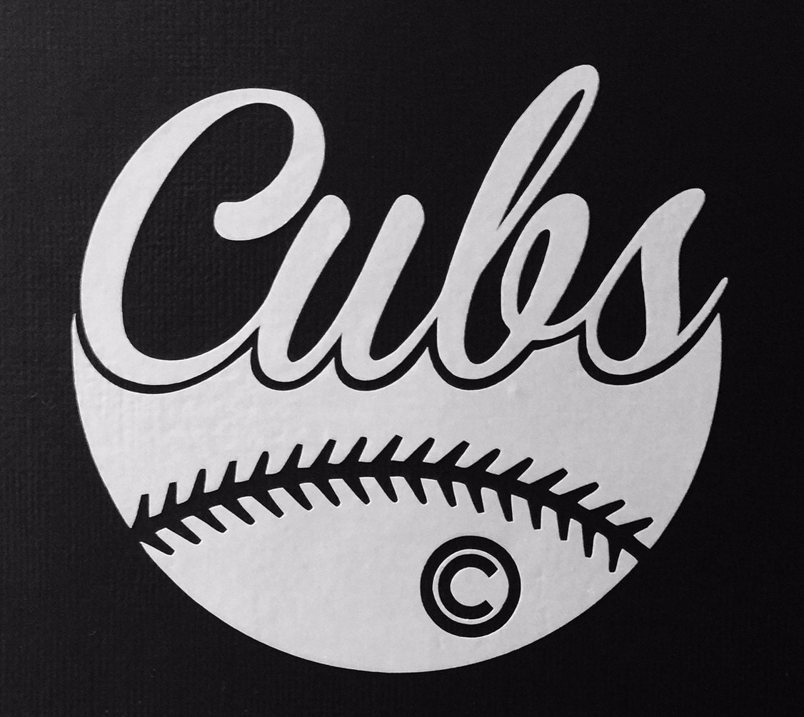 Chicago Cubs Baseball Vinyl Decal Bumper Sticker Computer