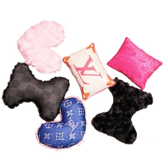 louis Vuitton inspired Pet Small Dog Toys Teacup Toys Pink