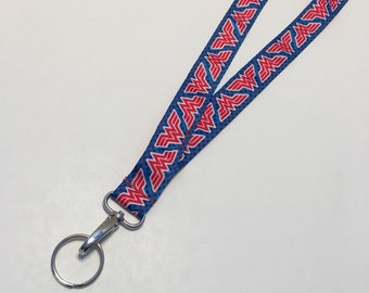 Wonder Women Lanyard, Key Lanyard, ID Badge Holder, Teacher Lanyard, Teacher Gift