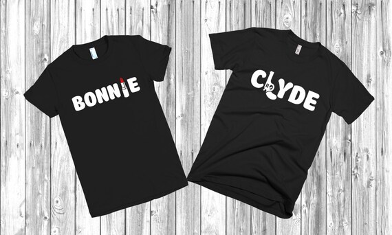 Download Couple T-shirts Bonnie and Clyde Price for 1