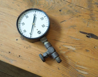 Pressure Gauge, Steampunk Gauge, Vintage Gauge, U.S. Gauge