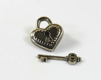 Lock studs, Key studs, Lock key earrings, Lock key jewelry