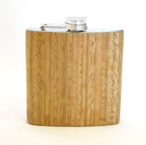 6oz Eucalyptus Wood Flask Limited Edition
