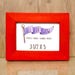 3-1/2x5 Frame, Bright Red Frame, 3-1/2x5 Picture Frame, 3x5 Photo Frame, 5x3 Frames, 3x5 Photo Frame, 3-1/2x5 Frame, Custom Framing Options