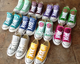 NEW COLORS! Sassy Monogrammed Converse All Star ® Sneakers