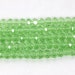 1 Strand 100pcs Faceted Crystal Glass , Fruit green Crystal Beads,One Strand,Gemstone Beads,Jewelry Supplies---6mm--- J0016