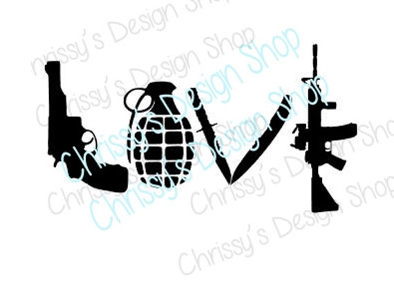 Download Love guns SVG download / gun svg / gun silhouette file