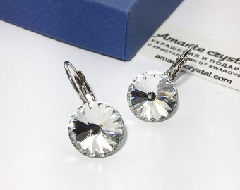 Earrings with Swarovski crystals