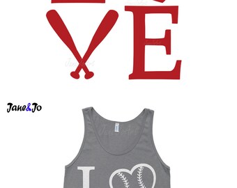 Love Baseball Svg, Baseball Heart Svg Files ,Mom svg, Softball Svg. Love Baseball Clipart vector, DXF Cut files, cricut cut files, Sport svg