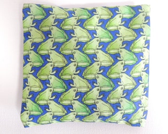 Frog Boo Boo bag. Washable cover. Cold Pack. Heat Pack. Sore Knee compress. Hot or cold pack. injury relief aid.