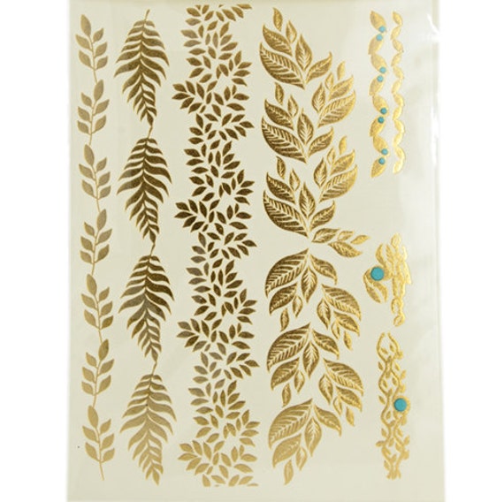 Gold Foil Tattoo Sheet
