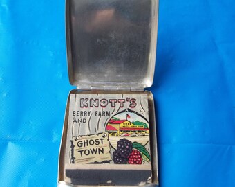 Sterling Silver Match Book Cover Hasset Harper LTD Knotts Berry Farm Ghost Town Matches FREE SHIPPING
