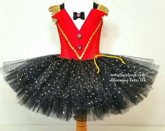 Sparkly Ringmaster Inspired Tutu Dress and Sparkly Hat-Birthday, Party, Photo Shoot, Pageant, Fancy Dress