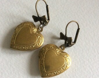 Heart Locket Earrings