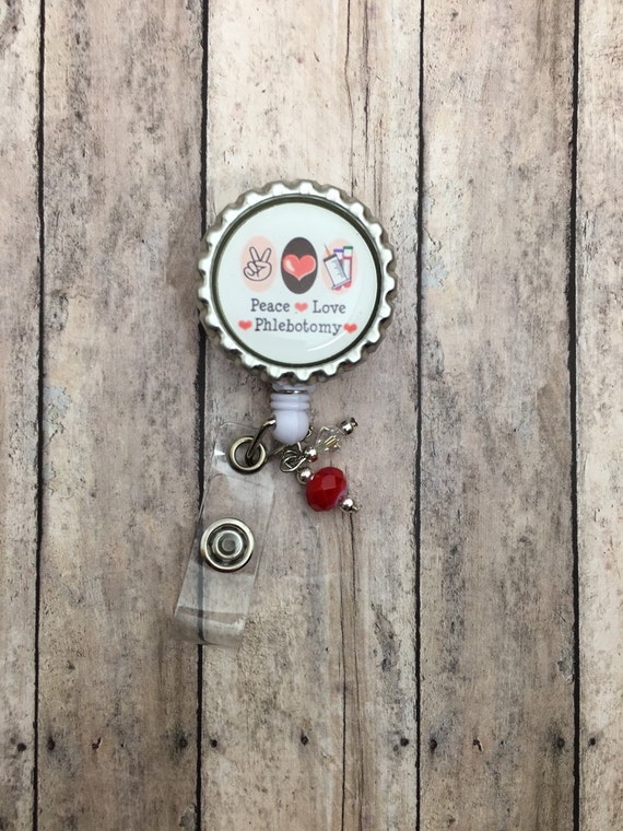 Phlebotomist Badge Reel Laboratory Lab Week Gift idea