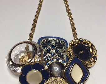 Vintage Necklace with vintage buttons