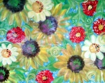 sunflower serenade (print)