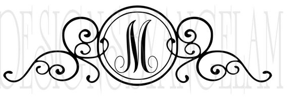 Download Mail Box Frame Front Door Monogram Initials SVG Digital ...