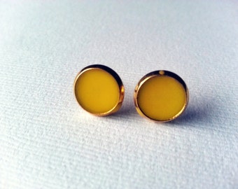 Yellow Earrings - Mustard Yellow Earrings - Yellow Earring - Canary Yellow Earrings