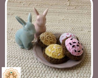 Crochet Cookies, Crochet Biscuits, Fake Cookies, Crochet Food, Kids Play Food, Children's Play Food, Play Cookies, Play Biscuits, Cookies
