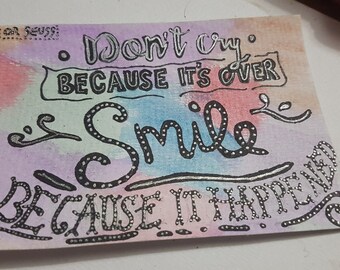 Dr Seuss Postcard Quote