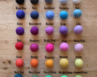 Design Your Own Felt Ball Garland // Choose your own colours