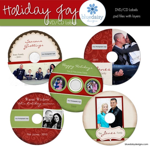 cddvd labels from the holiday joy collection photographer