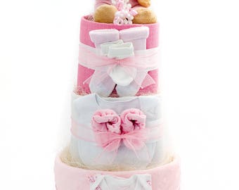 Three Tier Nappycake Baby Gift