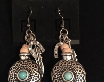 Southwestern Turquoise and Silver earrings