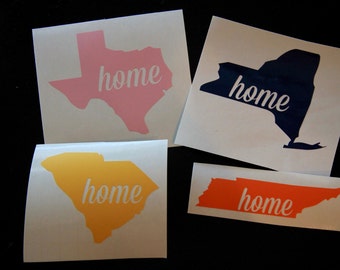 ANY State Home Vinyl Decal
