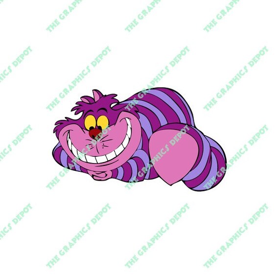 Download Cheshire Cat Alice in Wonderland SVG file EPS file PNG