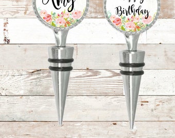 Birthday Gift Wine Stopper Wedding Gift Mom and Dad Gift Anniversary Wine Stopper Ryelle Personalized Wine Stopper Bottle Stopper