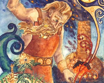 Govannon (Gofannon) Prayer Card