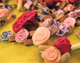 Satin Roses - Mixed Lot, Over 100 Pieces