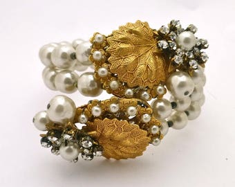 Miriam Haskell "Pearl" Wrap Bracelet